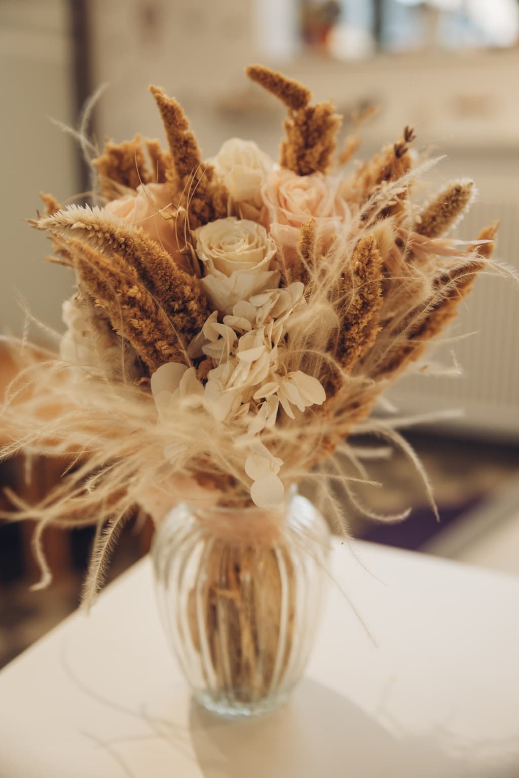 Trockenblumenstrauß Dekoration